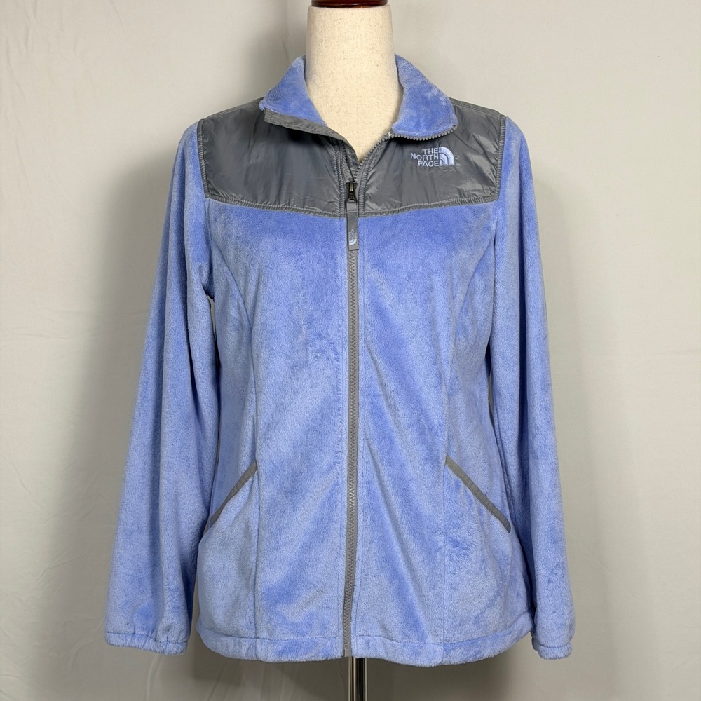 The North Face Girls XL 18 Blue Full Zip High Pile Fleece Jacket, cozy, outdoors